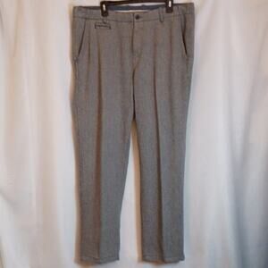 Carbon2Colbalt Men's Gray & Black Texture Woven Trouser. Size W36